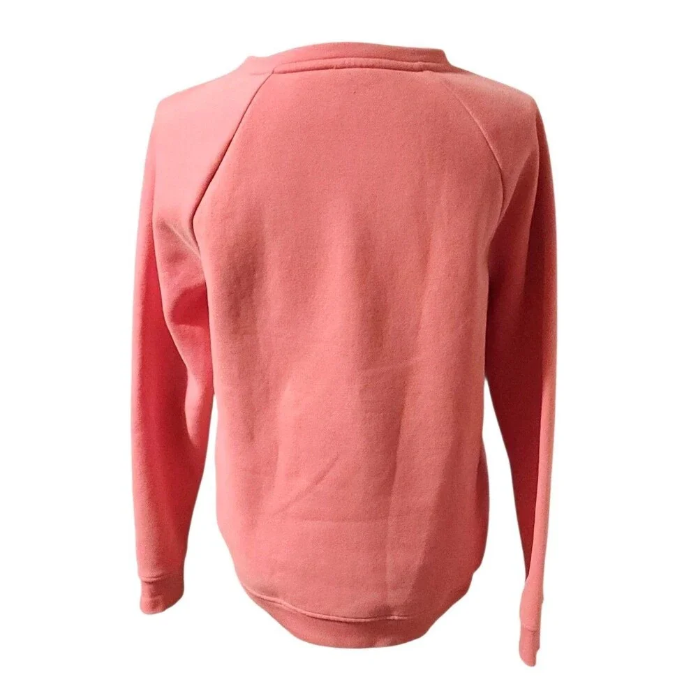 T byTalbots Crewneck Sweatshirt Pink Raglan Sleeve Pocket Womens Size M